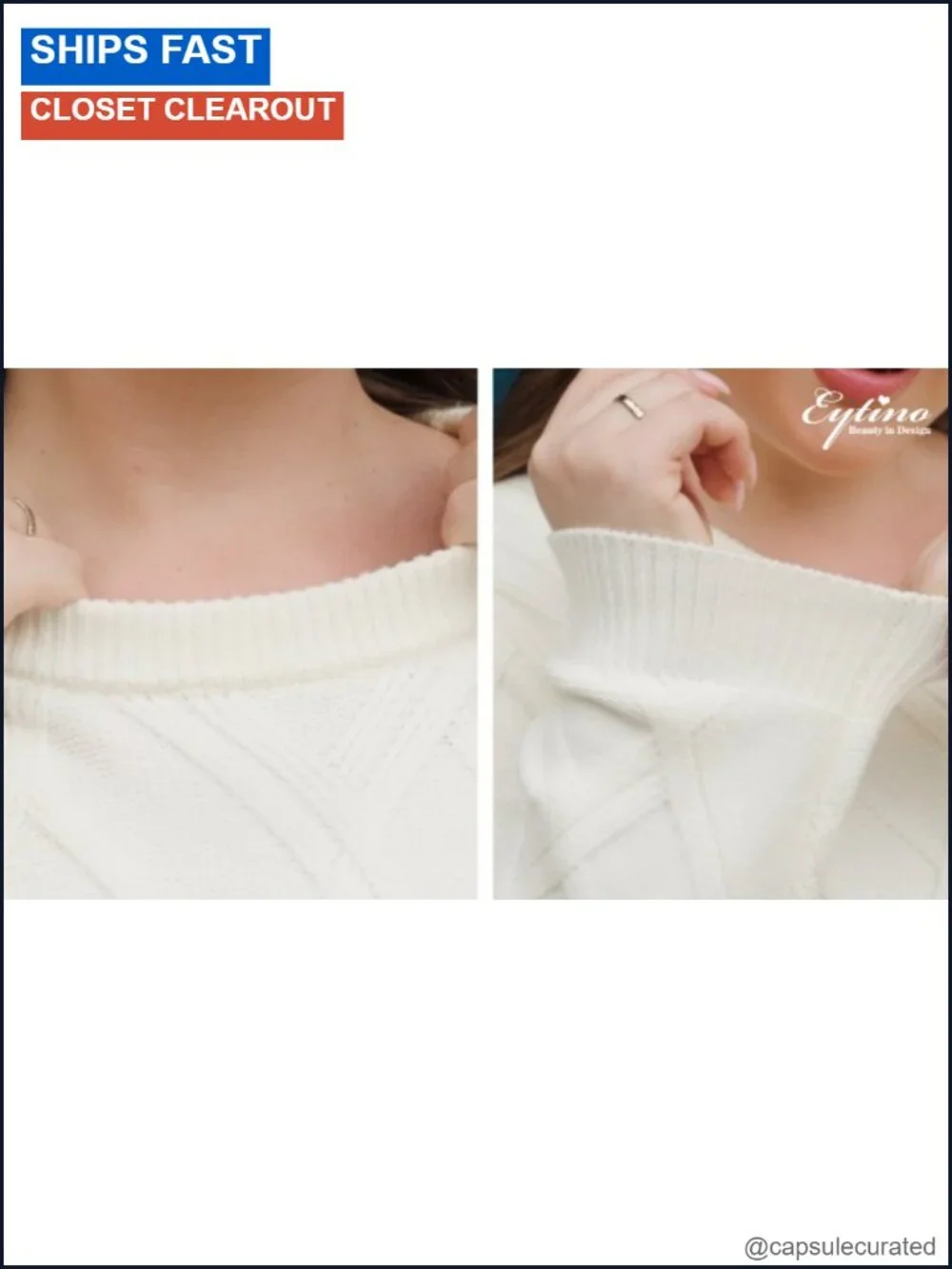 Plus Size Ribbed Cable Knit Crewneck Pullover Sweater Long Sleeve